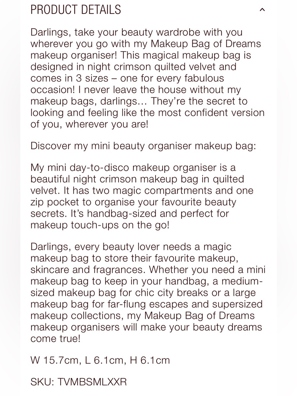 Charlotte Tilbury Makeup Bag of Dreams Mini - Picture 5 of 5